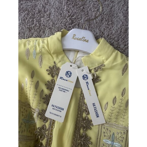Rosaline Girl's Yellow Dress Size 8 New - Picture 9 of 16